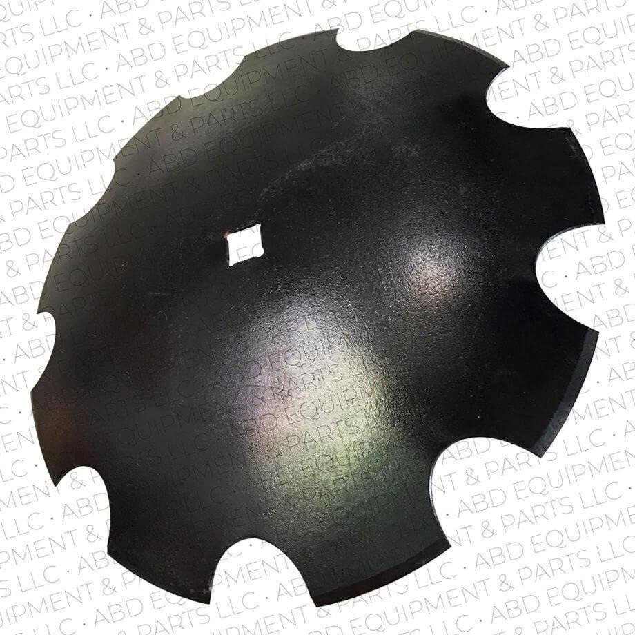 18" Disk Blades 3mm Notched 1" Square & 1 1/8" Round Hole